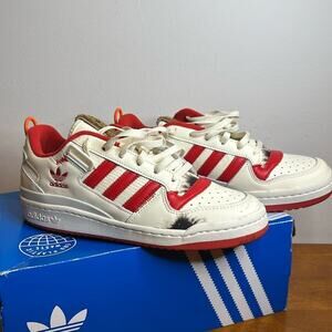 Adidas “Home Alone”  Forum Low Red/White Sneakers GZ4378